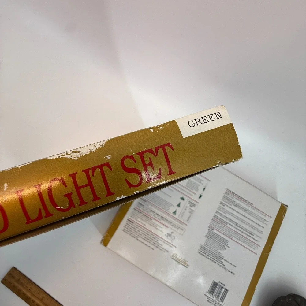 2 Holiday Time 100 Green Bright End-To-End Light Set 46 Feet Long Indoor/Outdoor